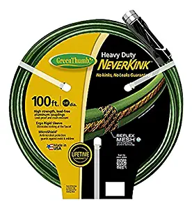 Green Thumb 773309 5/8" ID x 100' Green Neverkink Heavy Duty Garden Hose