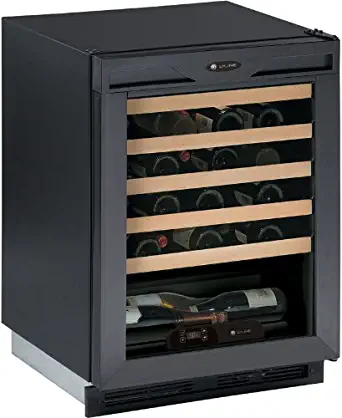 U-line 1175WCB13: Black Reversible, lock model 1000 Series / 24" Wine Captain ® / Signature Triple Temperature Zone Design