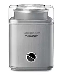 Cuisinart ICE-30BCFR Pure Indulgence 2-quart Frozen Yogurt-Sorbet & Ice Cream Maker, Brushed Stainless (Certified Refurbished)