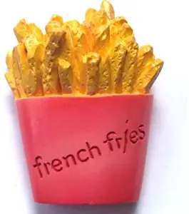 Food Fridge Magnet Fast Food Snack French Fries Resin 3D Fridge Magnet