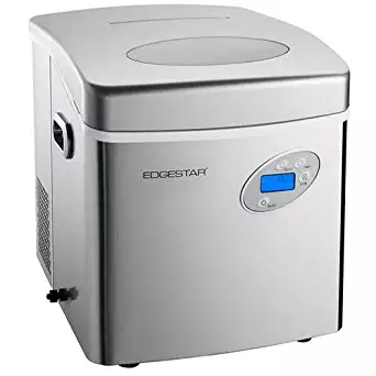 EdgeStar IP250SS Large Capacity Portable Countertop Stainless Steel Ice Maker