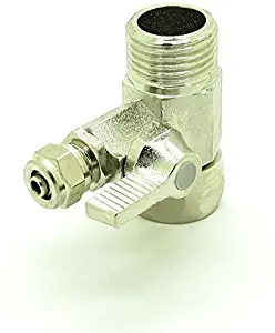 Malida Ball Valve Water Faucet Tap Feed Water filters RO Reverse Osmosis (1, conjoined,1/2" x 1/2"x 3/8")