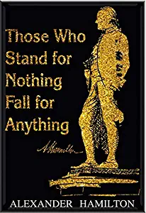 Alexander Hamilton Silhouette and Quote Magnet 2x3 Inches