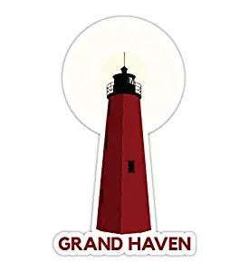 Grand Haven Michigan Souvenir Decal Sticker (Small- 2")