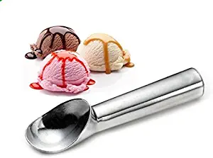 Ice Cream Scoop with Modern Heat-Conducting Aluminum Ergonomic Handleby Sw Cookware: Scoops IceCream Easily| 2 Ounce Portion| One-Piece Design/No Springs To Replace