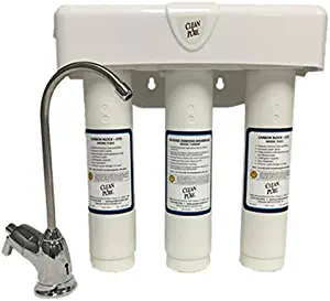 3-Stage Twist Lock Reverse Osmosis (RO) System, CTO/MEM/CTO, 35gpd, 2.8 gallon tank, faucet, tubing and all installation hardware