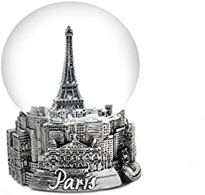 Paris France Eiffel Tower Snow Globe 65mm