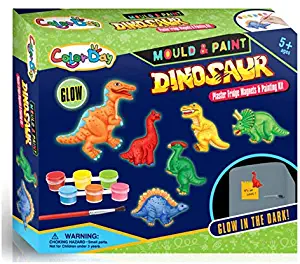 SARDONIX SRDX Mould and Paint, Art & Crafts Kit for Kids-Plaster Fridge Magnet & Badges.Great Gifts for Friends & Family Best Birthday & Party Favor