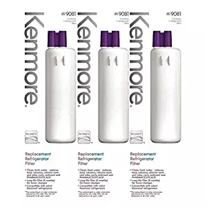 Kenmore Refrigerator Water Filter 1 46/9081, 46/9930,Replacement Refrigerator 9081,9930 Refrigerator Water Filter 1 (3-PCS,White)