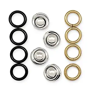 MAGGIES Snaps Revolutionary Patented Magnetic Fasteners with Silver, Gold & Black Rings, Easily Secure Fabric and Clothing, Reusable No-Sew Fashion Alternative to Pins and Clips (4 Pack)