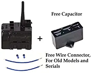 Express Parts Refrigerator Embraco Compressor Relay Start-Device and Capacitor Replacement for Whirlpool 2319794