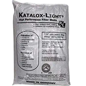 Katalox Light KL-10 KL Advanced Filter Media for Iron, Manganese and Hydrogen Sulfide Removal-1 cu.ft