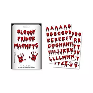 Horror Zombie Attack Bloody Letters Fridge Magnets