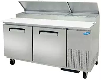 Fogel Commercial Pizza Prep Table 2-section 18.2 cu. ft. - MPP-67