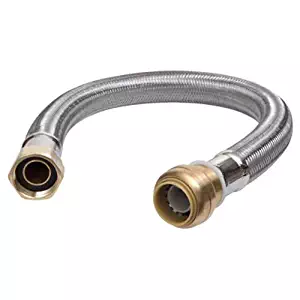 SharkBite U3088FLEX18LF Flexible Water Heater Connector, 3/4-Inch x 3/4-Inch x 18-Inch length