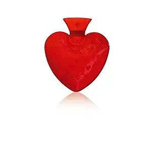 Fashy Red Love Heart Hot Water Bottle Thermoplastic