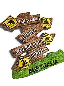 Perth Gold coast Perth Sydney Australia Souvenir Collection 3D Fridge Refrigerator Magnet Hand Made Resin FBA