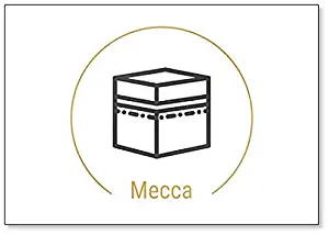 Mecca Or Makkah, Saudi Arabia Minimalist Abstract Illustration Classic Fridge Magnet