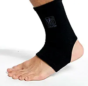 1 Nikken Large Ankle Sleeve 1831 - Black, Thin Elastic Support, Men Women Kids, Far Infrared, Compression, Brace, Sprained Swelling Injury Pain Relief & Recovery, Running Basketball Volleyball