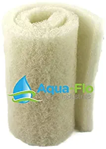 20"x 72"x 2" White Aqua-Flo Coarse Bulk Filter Media Roll for Koi Pond, Waterfall Filters, & Skimmers
