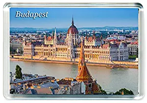 K079 Budapest Jumbo Refrigerator Magnet Hungary Travel Fridge Magnet