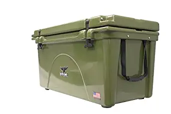 ORCA ORCG075 Cooler with Extendable flex-grip handles for comfortable solo or tandem portage, 75 quart, Green