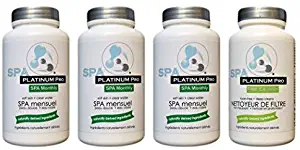 Spa Platinum Pro Natural Hot Tub Treatment - Hot Tub Water Treatment - Easy to Use Spa Water Treatment - Natural Spa Hot Tub Treatment - Three Months Supply Hot Tub Treatment