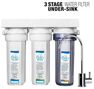 Magic Mountain Water Products Presents the Brio Three Stage Under-Sink Water Filter w/ Faucet