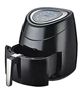 HOLSEM Air Fryer XL 5.8 QT with Rapid Air Circulation System,Extra Large Capacity Digital Air Fryer, Temperature up to 400°F, Low Fat Healthy Air Fryer, Black, 1500W (LED Control Panel)