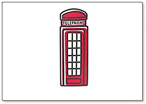 London - Street Telephone Box Illustration classic fridge magnet