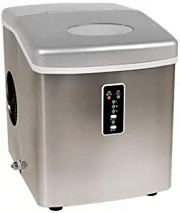 Edgestar IP210SS1 Portable Countertop Ice Maker, Stainless Steel/Silver