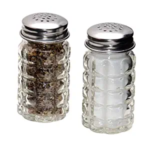 1st Choice 4562 FBA_BCK31360 Retro Style Salt and Pepper Shakers with Stainless Tops (2), 1, Original Version