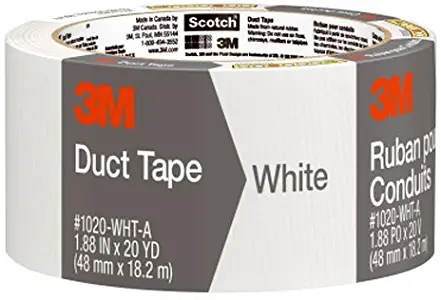 Scotch Durable Duct Tape, White, 1.88-Inch by 20-Yard