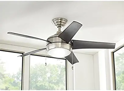 Home Decorators Collection 44 Inch Windward Brushed Nickel Ceiling Fan