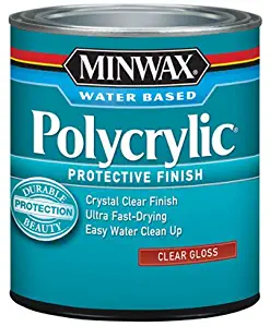 Minwax 65555444 Polycrylic Protective Finish Water Based, quart, Gloss