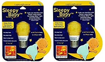 Sleepy Baby LED Nursery Light - HAPPY BABY, HAPPY PARENTS - 2 Pack