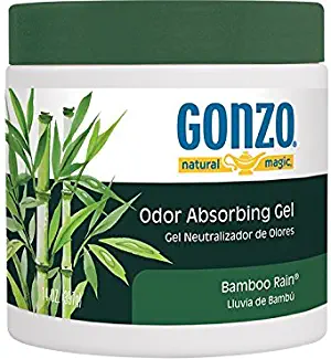 Gonzo Odor Absorbing Gel - Odor Eliminator for Car RV Closet Bathroom Pet Area Attic & More - Captures and Absorbs Smoke Mold and Other Odors - 14 Ounce