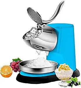 Gulakey Electric Ice Shaver Double Blade Snow Cone Maker Large Capacity Ice Shaving Crusher for Home and Commercial Use 300W 1400r/min