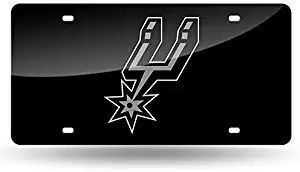 NBA Rico IndustriesLaser Inlaid Metal License Plate Tag, San Antonio Spurs