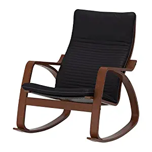 Ikea Poang Rocking Chair Medium Brown with Cushion