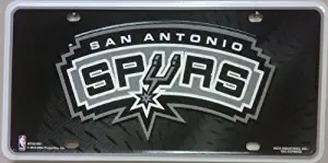 San Antonio Spurs NBA Embossed Aluminum Automotive Novelty License Plate Tag Sign