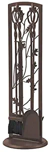 Panacea Fireplace Tool Set 5 Piece, Oak Leaf 30