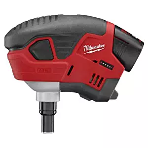 Milwaukee M12 Cordless Palm Nailer Kit, 2458-21, red lithium battery