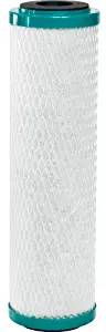 GE FXUVC Drinking Water System Replacement Filter, White and aqua, 9.75 x 2.63 x 9.75 inches