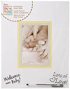 Darice Baby Shower Autograph Mat, 4 by 6