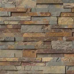 Gold Rush Slate Ledger Wall Panel 6 in. x 24 in. Natural Stone Tile - 30 pcs / 30 sqf