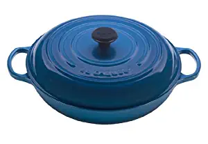 Le Creuset Signature Enameled Cast-Iron 5-Quart Round Braiser, Marseille