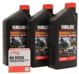 Yamalube Oil Change Kit 10W-40 for Yamaha KODIAK 400 4x4 Auto 2000-2006