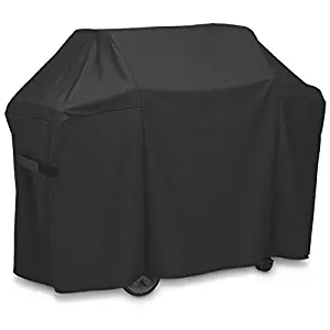 DallasCover 7130 Grill Cover Fits Weber Genesis II 3 Burner Grill and Genesis 300 Series Grills (Compared to 7130),58 x 44.5-Inch Heavy Duty Waterproof & Weather Resistant Outdoor Barbeque Grill Cover