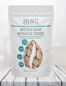 Richardson Nutritional Center Fresh Raw Bitter Apricot Seeds - California Grown Kernels with Amygdalin, B Vitamins, Minerals, Protein - Lab Tested, Vegan, No Gluten or GMO - 8oz Bag